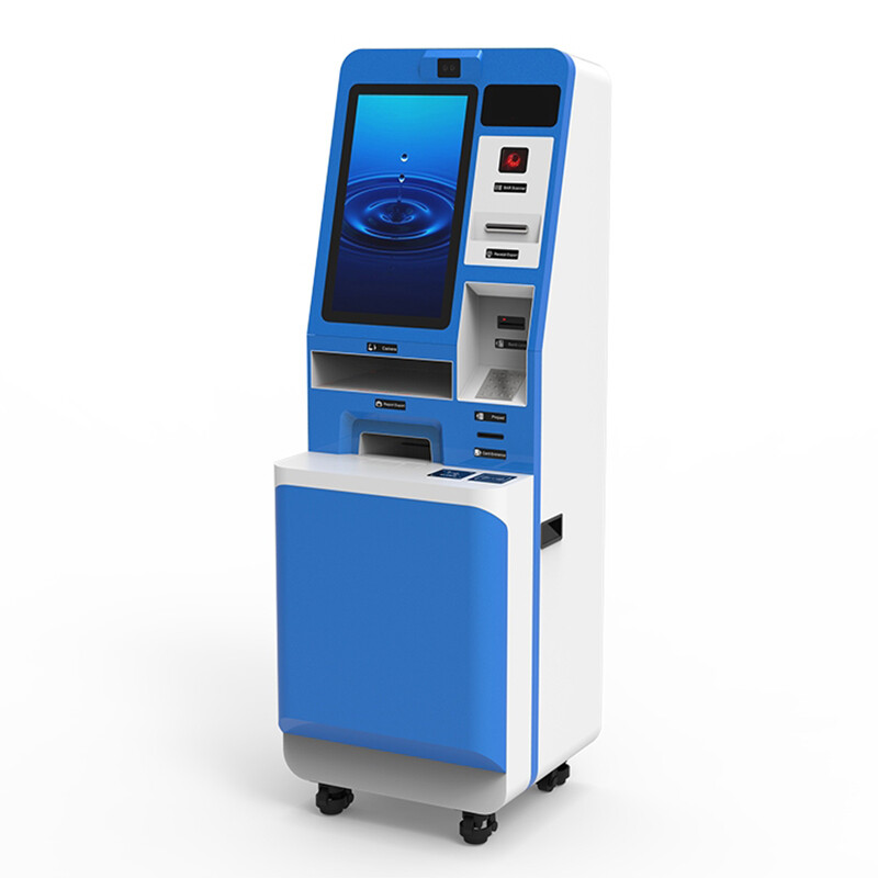 A4 프린터와 함께 은행 인터랙티브 ATM 머신 자기 등록 키오스크 문의